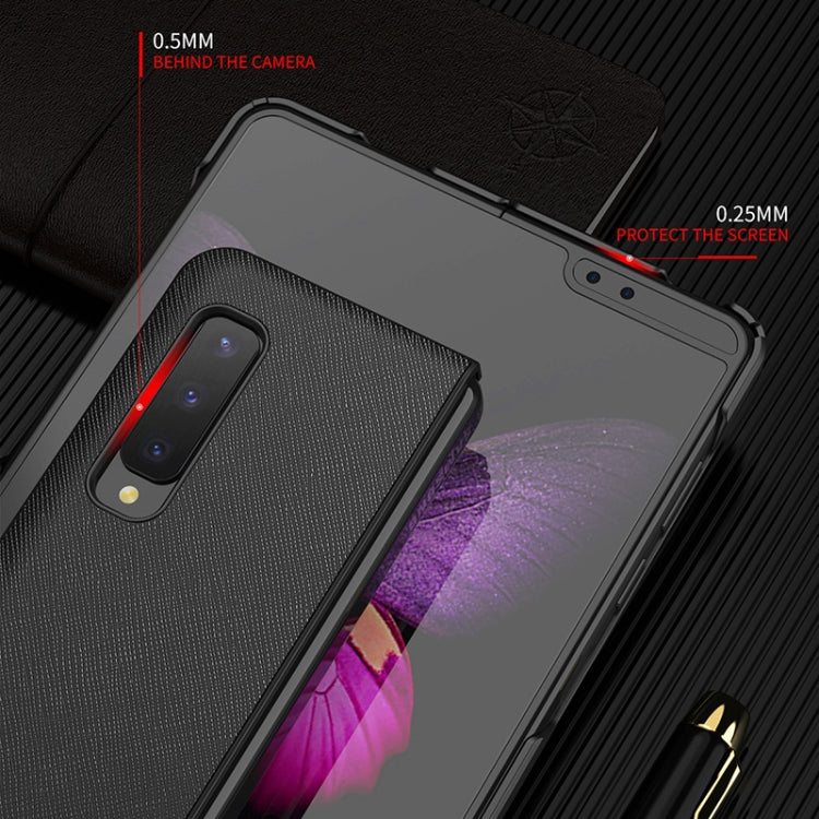 For Samsung Galaxy Fold 5G / Fold 4G Leather Texture + PC Full Coverge Folding Case