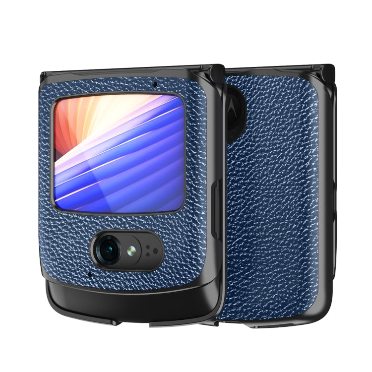 For Motorola Razr 2020 Leather Texture + PC Full Coverge Folding Case