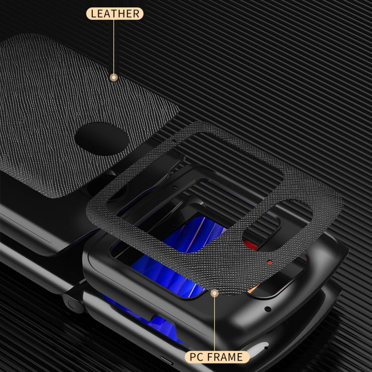 For Motorola Razr 5G Leather Texture + PC Full Coverge Folding Case