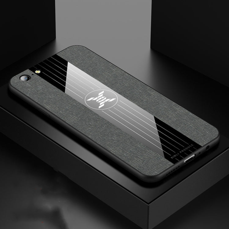 For OPPO  A57 XINLI Stitching Cloth Textue Shockproof TPU Protective Case