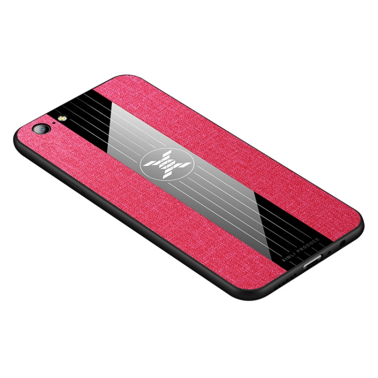 For OPPO  A57 XINLI Stitching Cloth Textue Shockproof TPU Protective Case