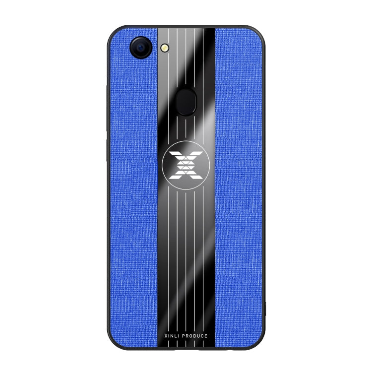 For OPPO A73 XINLI Stitching Cloth Textue Shockproof TPU Protective Case