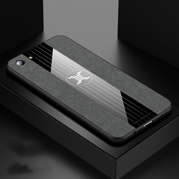 For  OPPO A83 XINLI Stitching Cloth Textue Shockproof TPU Protective Case