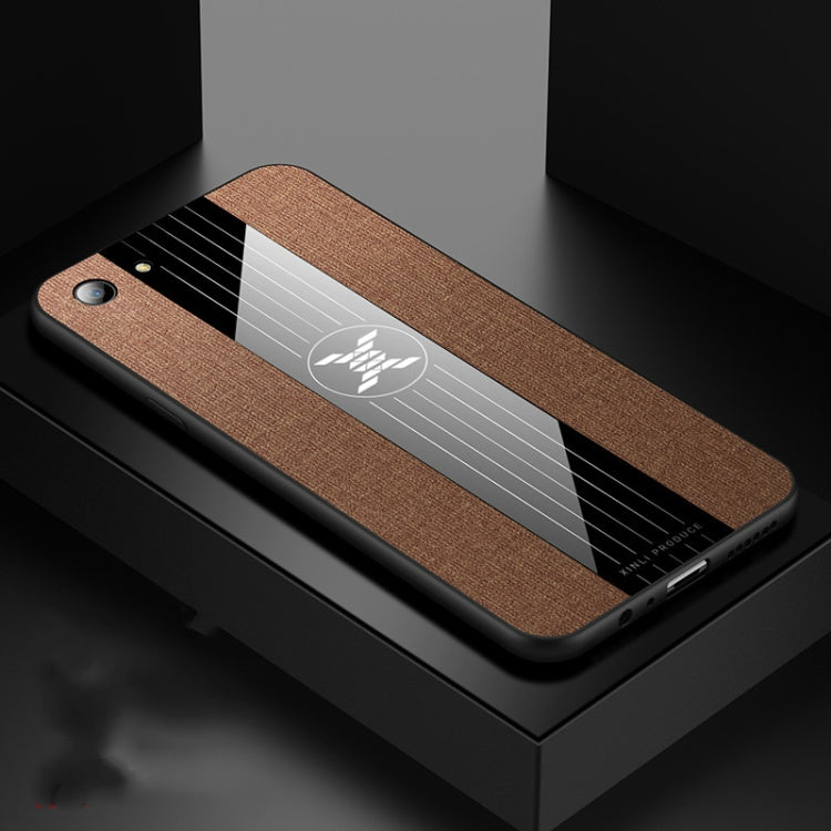 For  OPPO A83 XINLI Stitching Cloth Textue Shockproof TPU Protective Case