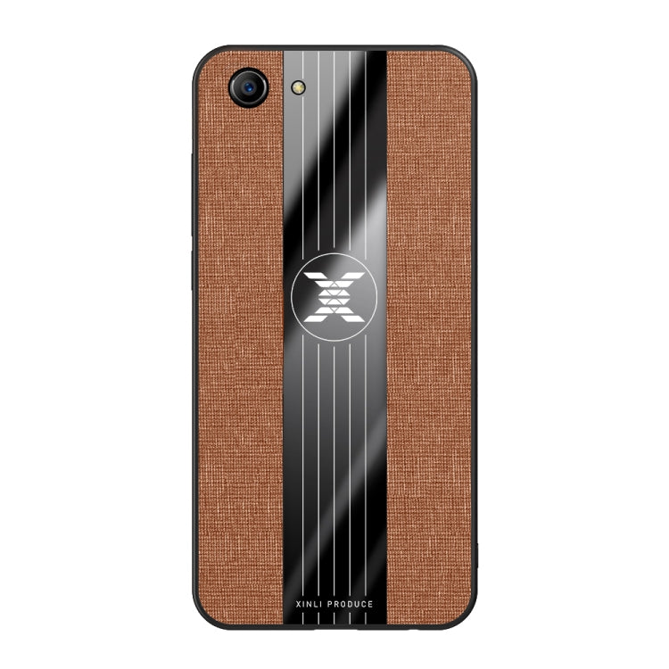 For  OPPO A83 XINLI Stitching Cloth Textue Shockproof TPU Protective Case
