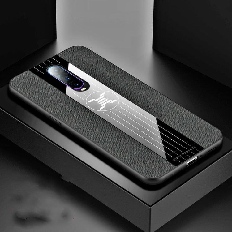 For OPPO R17 PRO XINLI Stitching Cloth Textue Shockproof TPU Protective Case