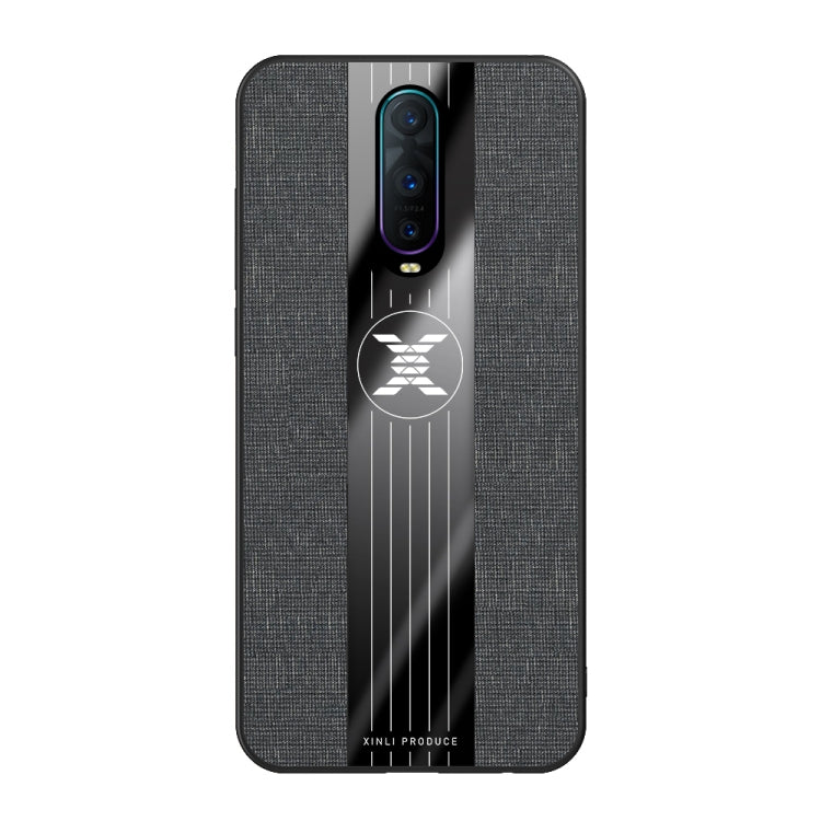 For OPPO R17 PRO XINLI Stitching Cloth Textue Shockproof TPU Protective Case