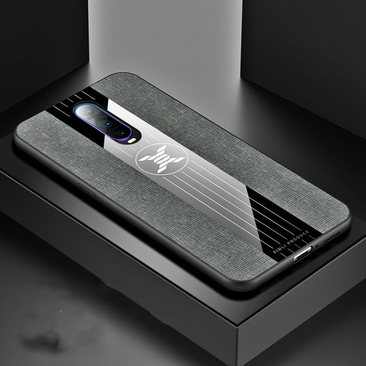 For OPPO R17 PRO XINLI Stitching Cloth Textue Shockproof TPU Protective Case