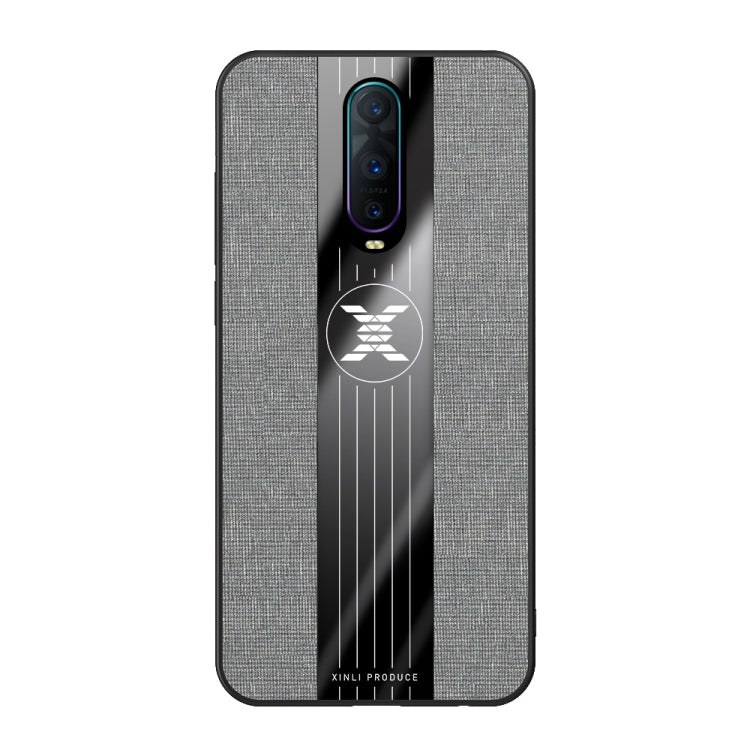 For OPPO R17 PRO XINLI Stitching Cloth Textue Shockproof TPU Protective Case