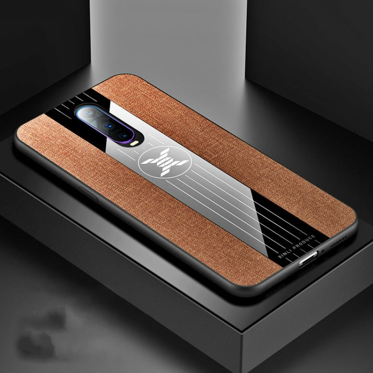 For OPPO R17 PRO XINLI Stitching Cloth Textue Shockproof TPU Protective Case