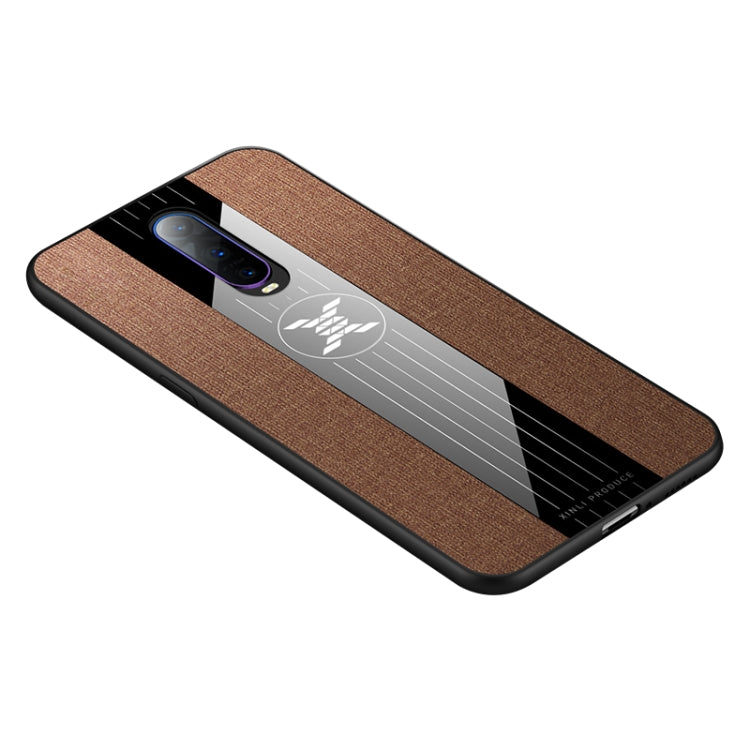For OPPO R17 PRO XINLI Stitching Cloth Textue Shockproof TPU Protective Case