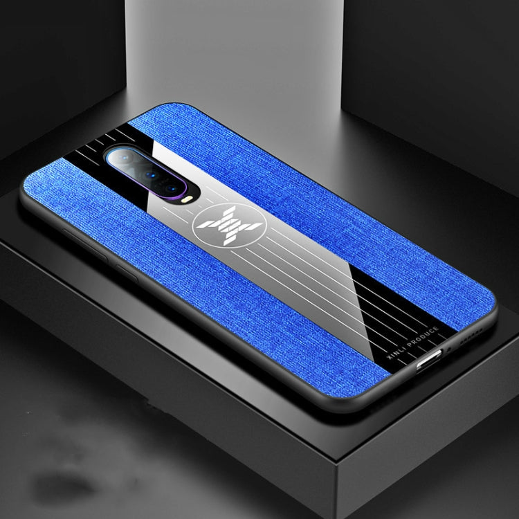 For OPPO R17 PRO XINLI Stitching Cloth Textue Shockproof TPU Protective Case