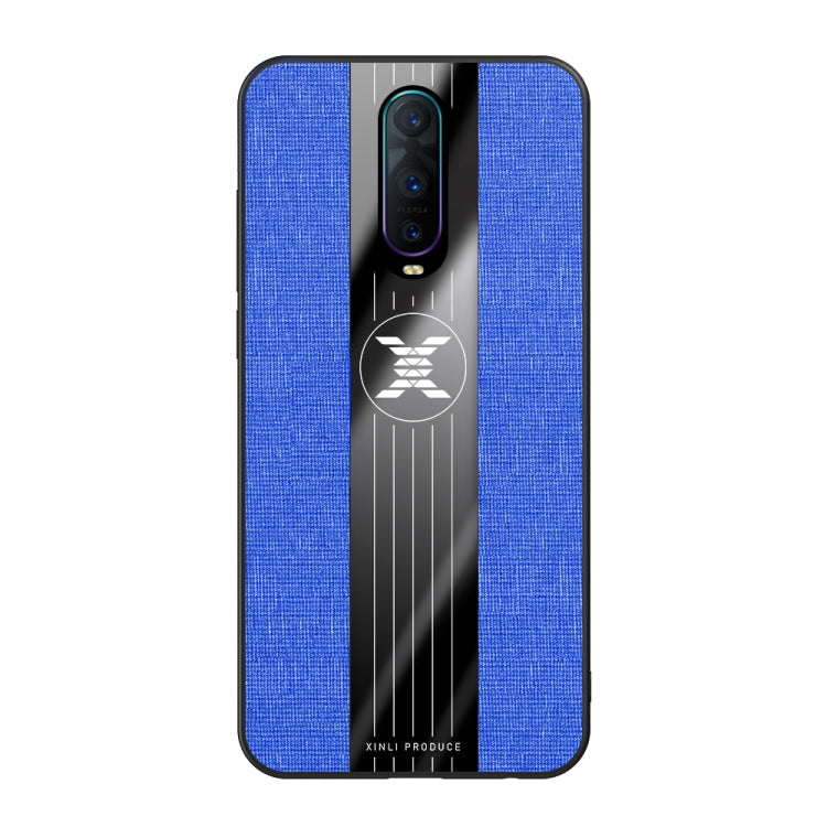 For OPPO R17 PRO XINLI Stitching Cloth Textue Shockproof TPU Protective Case