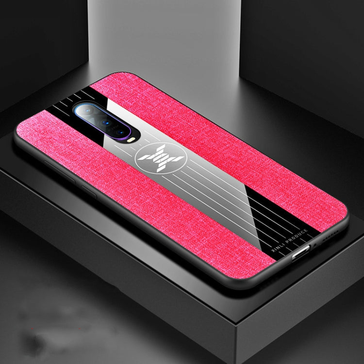 For OPPO R17 PRO XINLI Stitching Cloth Textue Shockproof TPU Protective Case