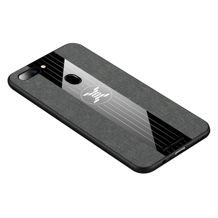 For OPPO  R11S Plus XINLI Stitching Cloth Textue Shockproof TPU Protective Case