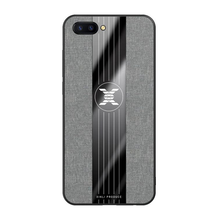For OPPO  R11S Plus XINLI Stitching Cloth Textue Shockproof TPU Protective Case