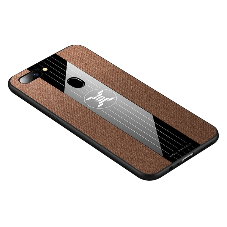 For OPPO  R11S Plus XINLI Stitching Cloth Textue Shockproof TPU Protective Case