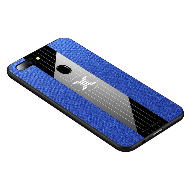 For OPPO  R11S Plus XINLI Stitching Cloth Textue Shockproof TPU Protective Case