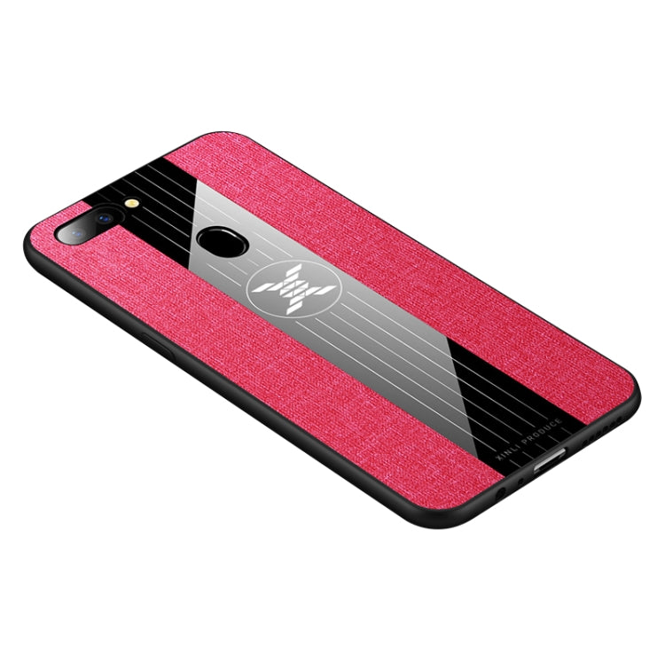 For OPPO  R11S Plus XINLI Stitching Cloth Textue Shockproof TPU Protective Case