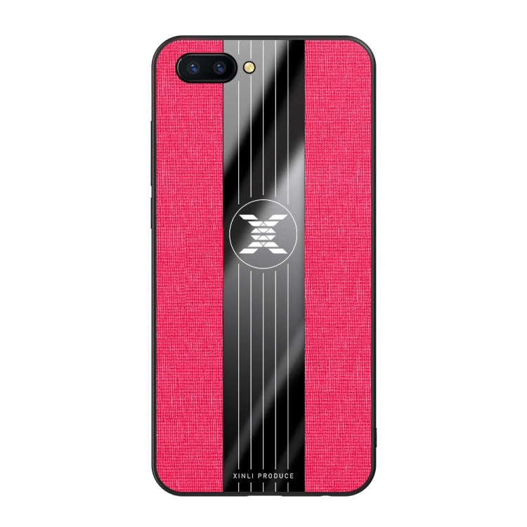 For OPPO  R11S Plus XINLI Stitching Cloth Textue Shockproof TPU Protective Case