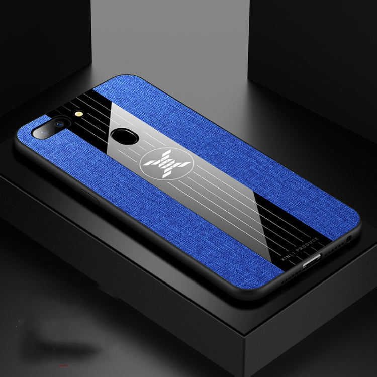 For OPPO R15 Dream Mirror Edition XINLI Stitching Cloth Textue Shockproof TPU Protective Case