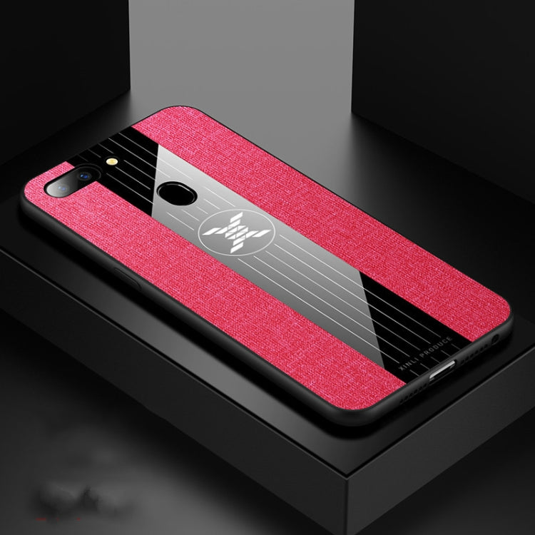 For OPPO R15 Dream Mirror Edition XINLI Stitching Cloth Textue Shockproof TPU Protective Case
