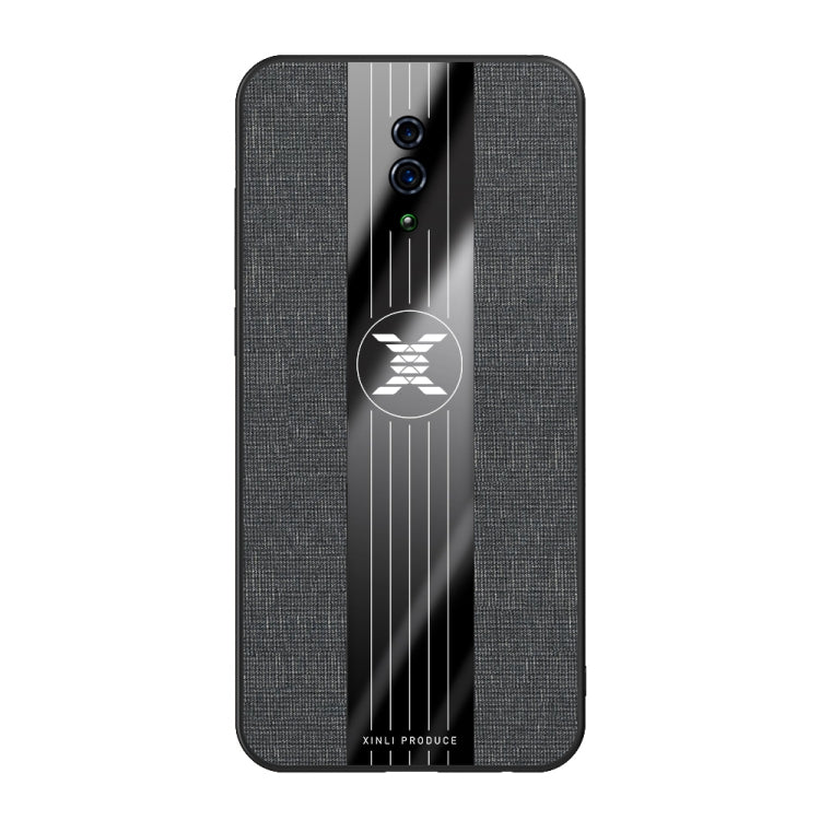 For OPPO Reno XINLI Stitching Cloth Textue Shockproof TPU Protective Case
