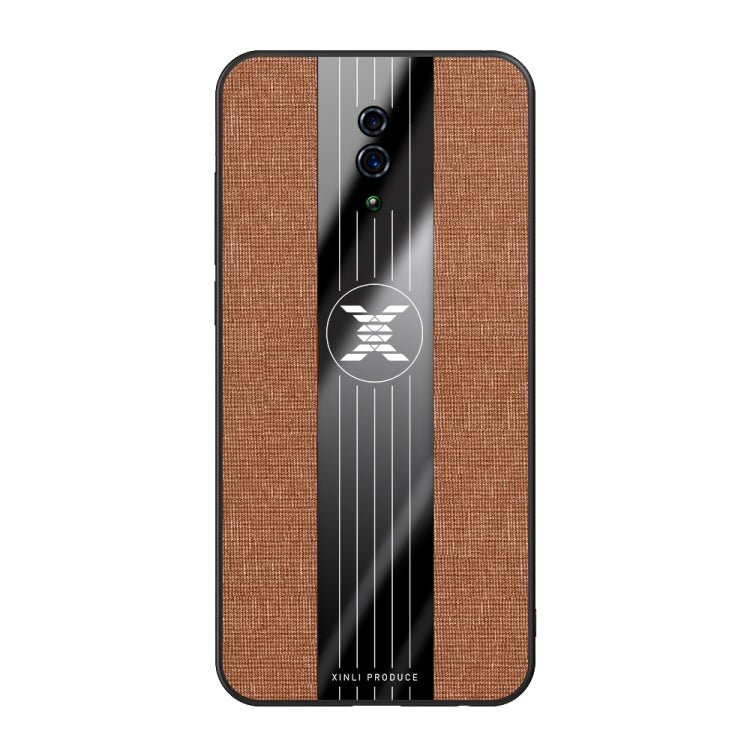 For OPPO Reno XINLI Stitching Cloth Textue Shockproof TPU Protective Case