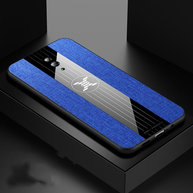 For OPPO Reno XINLI Stitching Cloth Textue Shockproof TPU Protective Case