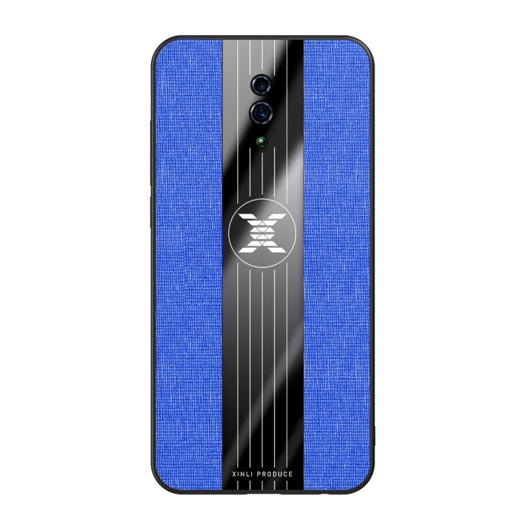 For OPPO Reno XINLI Stitching Cloth Textue Shockproof TPU Protective Case