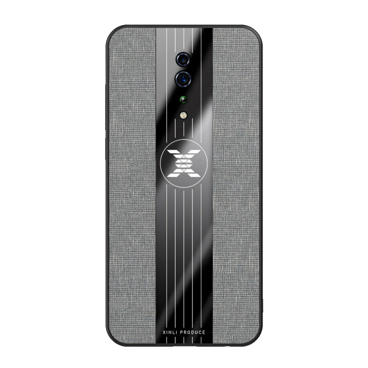 For OPPO Reno Z XINLI Stitching Cloth Textue Shockproof TPU Protective Case