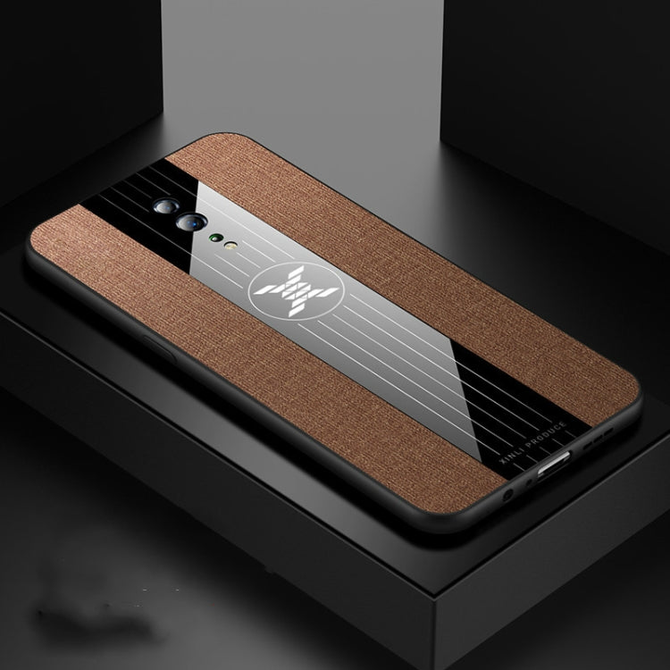 For OPPO Reno Z XINLI Stitching Cloth Textue Shockproof TPU Protective Case