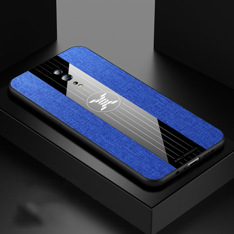 For OPPO Reno Z XINLI Stitching Cloth Textue Shockproof TPU Protective Case