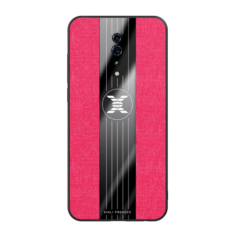 For OPPO Reno Z XINLI Stitching Cloth Textue Shockproof TPU Protective Case