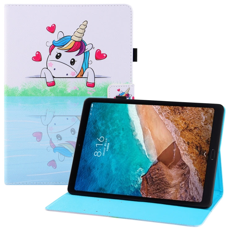 For Xiaomi Mi Pad 4 Plus Colored Drawing Horizontal Flip PU Leather Case with Holder & Card Slots & Wallet & Sleep / Wake-up Function