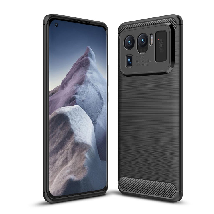 For Xiaomi Mi 11 Ultra Brushed Texture Carbon Fiber TPU Case