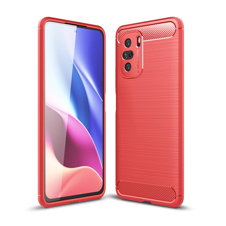 For Xiaomi Redmi K40 Pro+ Brushed Texture Carbon Fiber TPU Case