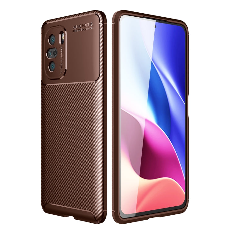 For Xiaomi Redmi K40 Pro+ Carbon Fiber Texture Shockproof TPU Case