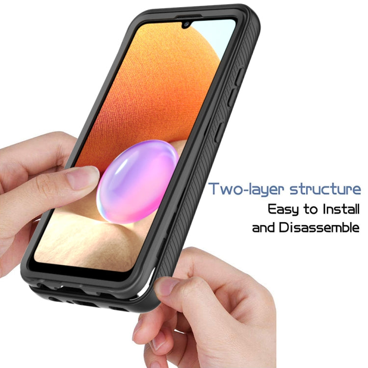 For Samsung Galaxy A32 4G Starry Sky Solid Color Series Shockproof PC + TPU Protective Case