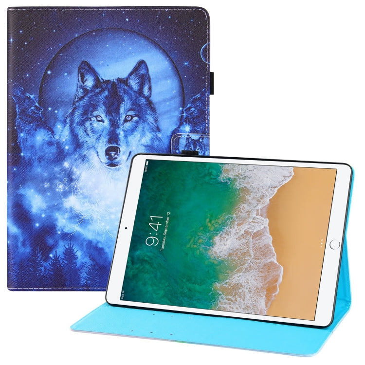Colored Drawing Horizontal Flip PU Leather Case with Holder & Card Slots & Wallet & Sleep / Wake-up Function For iPad 9.7 (2018) / iPad 9.7 (2017)