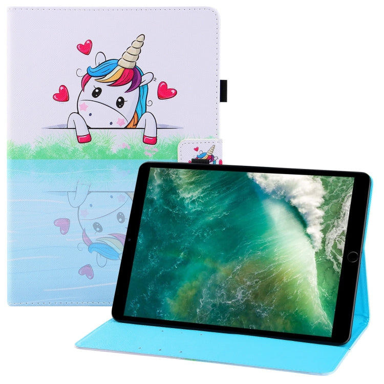 Colored Drawing Horizontal Flip PU Leather Case with Holder & Card Slots & Wallet & Sleep / Wake-up Function For