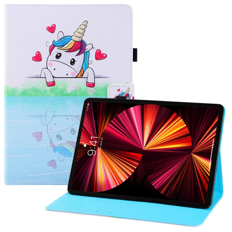 Colored Drawing Horizontal Flip PU Leather Case with Holder & Card Slots & Wallet & Sleep / Wake-up Function For iPad Pro 11(2018) / Pro 11(2020) / Air 10.9(2020)