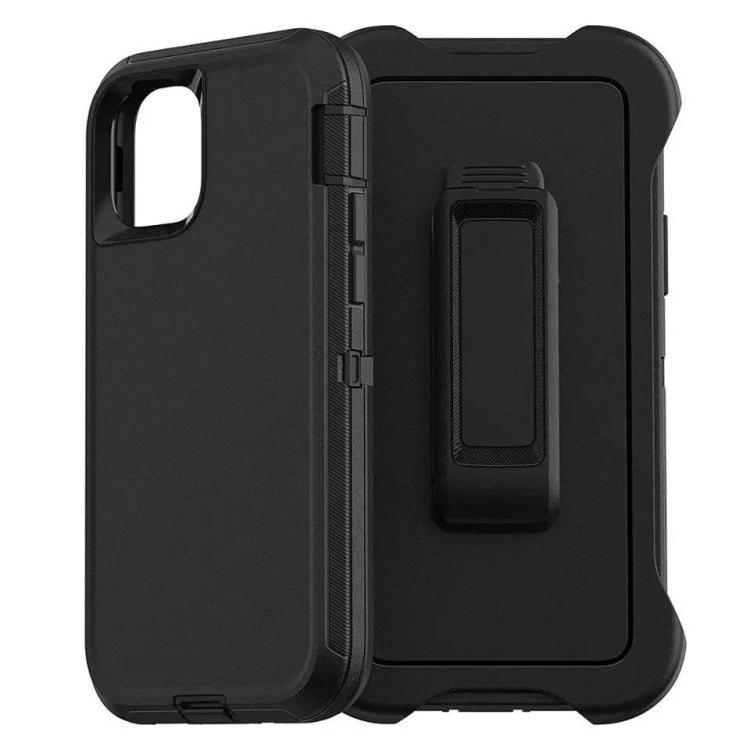 For iPhone 11 Pro PC + TPU Shockproof Protective Case With Holder(Black)