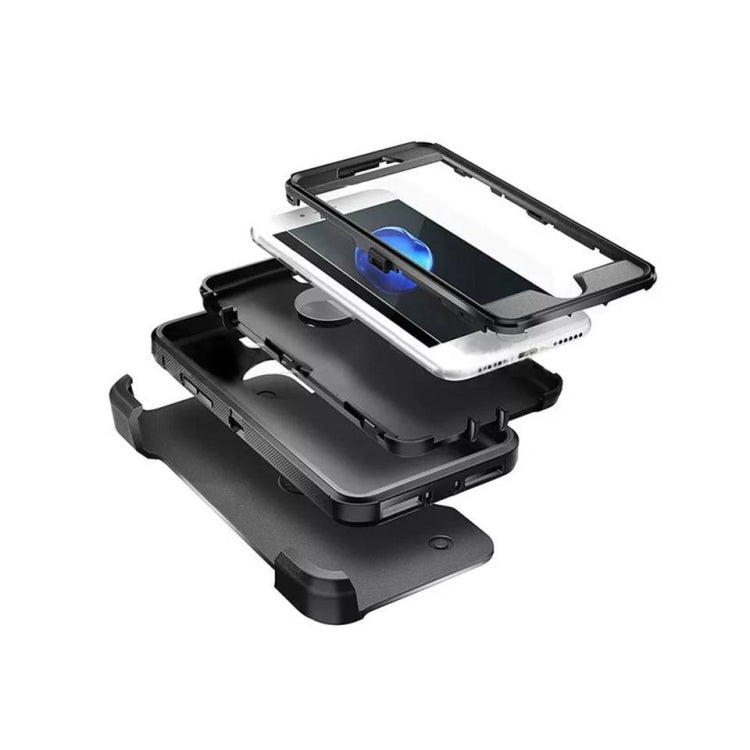 For iPhone 11 Pro Max PC + TPU Shockproof Protective Case With Holder(Black)