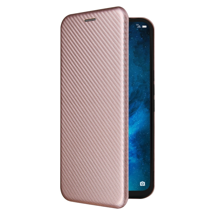 For TCL 10 5G UW(US Version) Carbon Fiber Texture Horizontal Flip TPU + PC + PU Leather Case with Card Slot