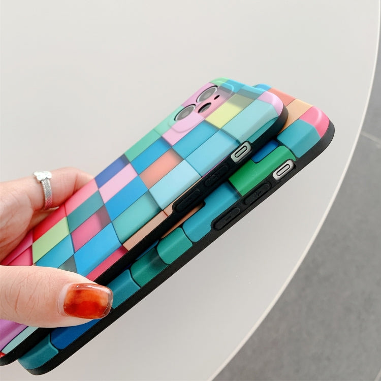 For iPhone 11 Pro 3D Cube IMD Shockproof Protective Case