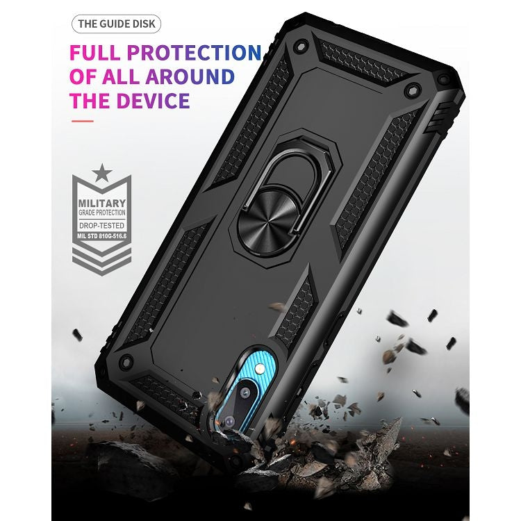For Samsung Galaxy A02 / M02 Shockproof TPU + PC Protective Case with 360 Degree Rotating Holder
