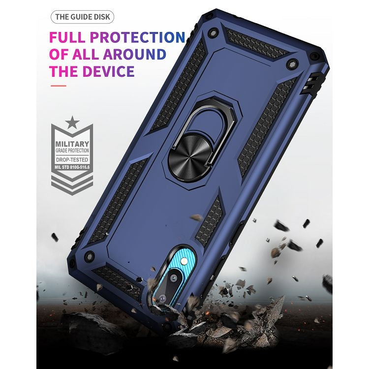 For Samsung Galaxy A02 / M02 Shockproof TPU + PC Protective Case with 360 Degree Rotating Holder