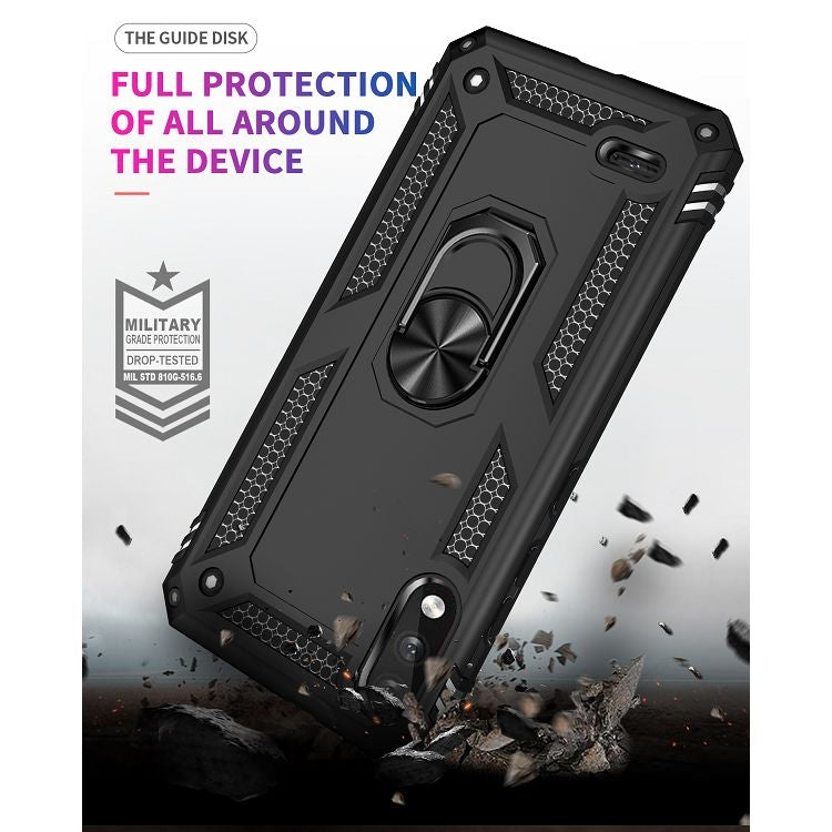 For LG K22 Shockproof TPU + PC Protective Case with 360 Degree Rotating Holder
