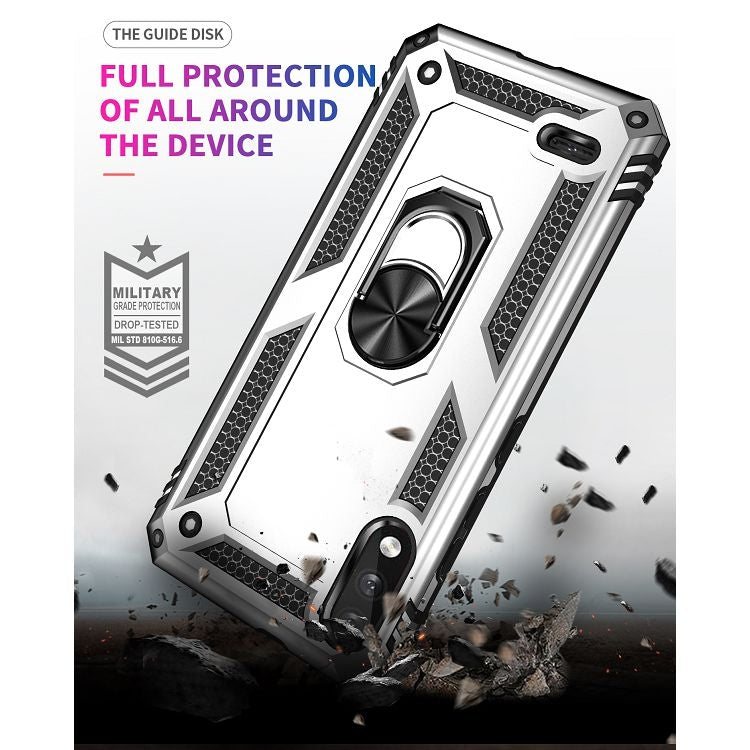 For LG K22 Shockproof TPU + PC Protective Case with 360 Degree Rotating Holder